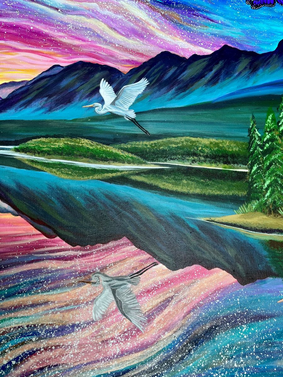 The Beloved’s Reflection: Earth, Sky, and Me