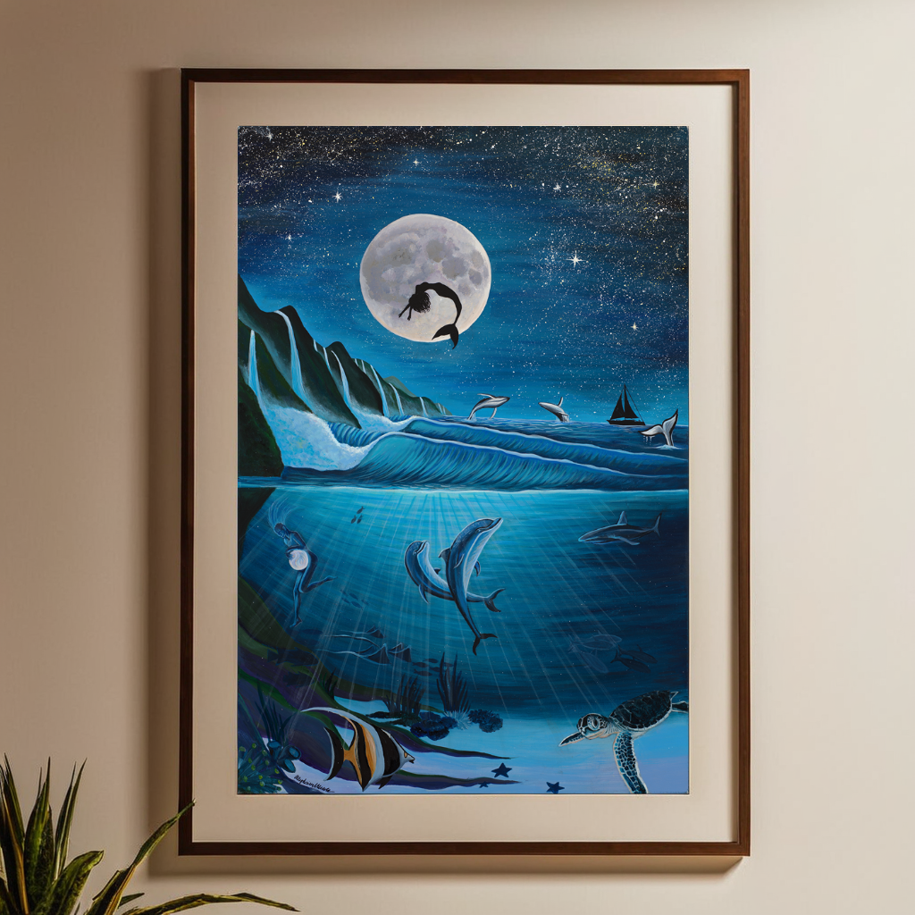 The Ocean's Moonlit Song