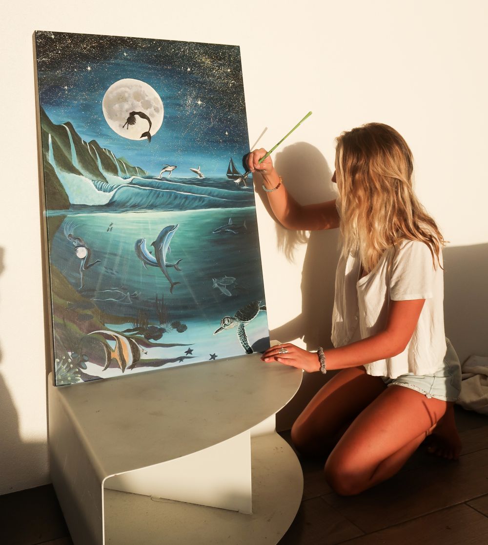 The Ocean's Moonlit Song